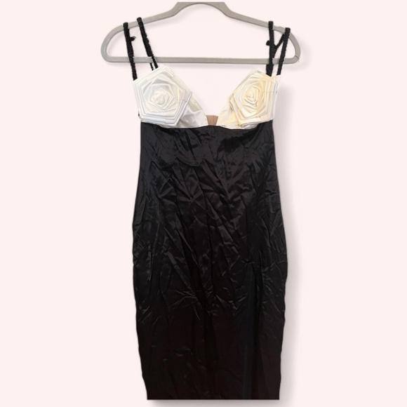 For Love & Lemons Rita Midi Satin Slip Dress NWT Size S - Picture 1 of 6